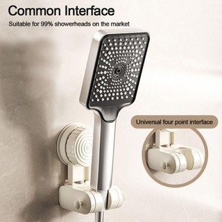 Giá đỡ vòi hoa sen BAMBOOB, Giá đỡ đầu vòi hoa sen có thể điều chỉnh, Giá đỡ vòi hoa sen treo tường hữu ích có thể tháo rời có móc Máy phun đế cố định Phụ kiện phòng tắm