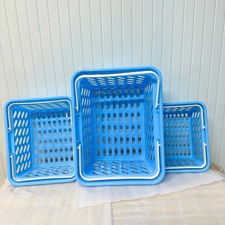 Rổ chữ nhật 2 quai xách đựng đồ phòng tắm - Đựng mỹ phẩm nhựa Đại Triển