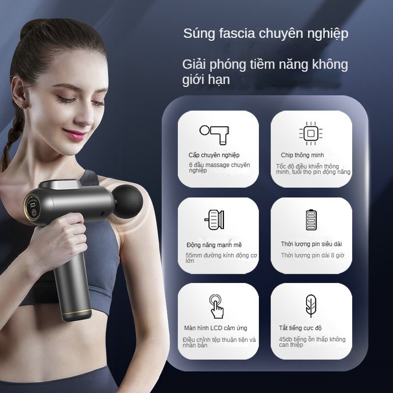 Máy mát xa cơ điện Fascia Gun Thông minh Phong cách mới Fascia Grab Cấp chuyên nghiệp