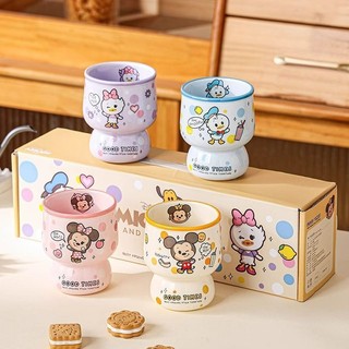2026 Cốc nước Disney Mickey Mouse Minnie Mouse mới cho trẻ em, cốc gốm dễ thương, cốc văn phòng, cốc sữa