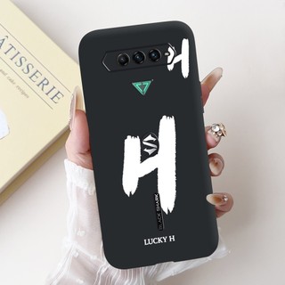 Dành Cho Xiaomi Black Shark 4 Ốp Lưng Cá Mập 4 Pro Bìa Dễ Thương Chữ Trắng Mềm Silicone TPU Ốp Lưng Cho Xiaomi Black Shark 5 RS Capa