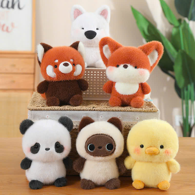 Gấu bông mini các loại động vật heo, gà, cún, chim cánh cụt, voi, cáo, chồn, gấu trúc, thỏ, cừu...