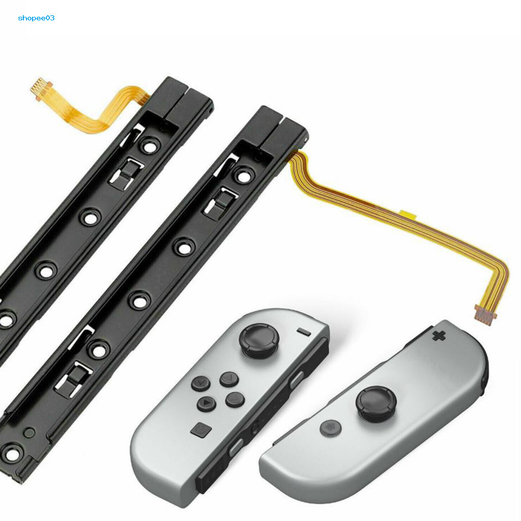 [Ky] Đường ray trượt kim loại chất lượng cao Thay thế đường ray trượt Nintendo Switch Bộ thanh trượt đường ray thay thế Công cụ sửa chữa tự làm dễ dàng cho game thủ Đông Nam Á