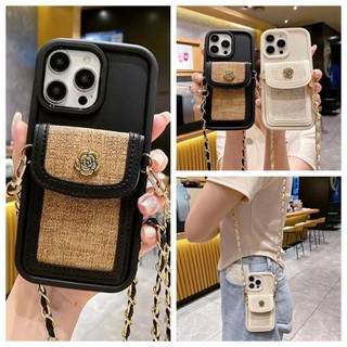 Ốp Điện Thoại Ví Sang Trọng Cho OPPO A6 GT Max A5 A5i Pro F31 Pro Plus Reno 15 14 Find X9 Pro X8S X8 Ultra K13 Turbo Pro Camellia Vỏ Thẻ Ví Mềm