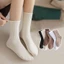 Cminyp Cổ Cao Thời Trang Thoải Mái Sọc Tất Dệt Kim Dành Cho Nữ Vinh Quang