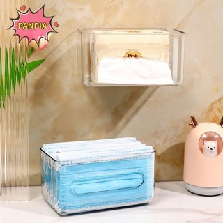 Pnpia Hộp Bảo Quản Trong Suốt Treo Tường Hộp Khăn Giấy Dung Tích Lớn Dùng Một Lần Giá Đỡ Khẩu Trang Miễn Phí Đấm Cho Văn Phòng Tại Nhà Boutique