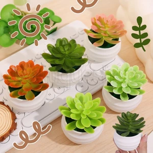 Cây mọng nước mô phỏng - Đồ trang trí cây cảnh giả bằng nhựa - Trang trí sân vườn cảnh quan nhân tạo - Trang trí chậu cây xanh - Trang trí bàn văn phòng DIY