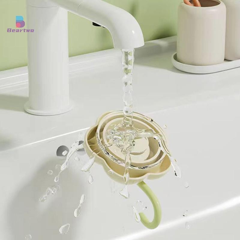 < Beartwo > Móc cốc hút hoa không đục lỗ sáng tạo Phòng tắm đa chức năng Nhà bếp Móc không dấu vết có thể tái sử dụng Giá lưu trữ mạnh mẽ Đẹp