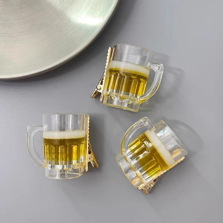Dreamykẹp tóc kẹp tóc mái kẹp mỏ vịt kẹp tóc hàn quốc kẹp kẹp tóc cute kẹp tóc cho bé Ngộ nghĩnh Vui Mô Phỏng Cà Vạt Lớn Bia Cốc Tóc Độc Đáo Tuyệt Vời – 5