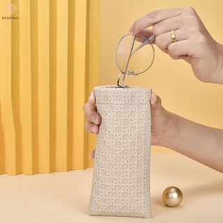 [PCWKKef] 1 Túi Đeo Kính Dệt Hộp Kính Mát Di Động Chống Thấm Nước Túi Kính Mắt Da Bảo Vệ Túi Bảo Quản Mới