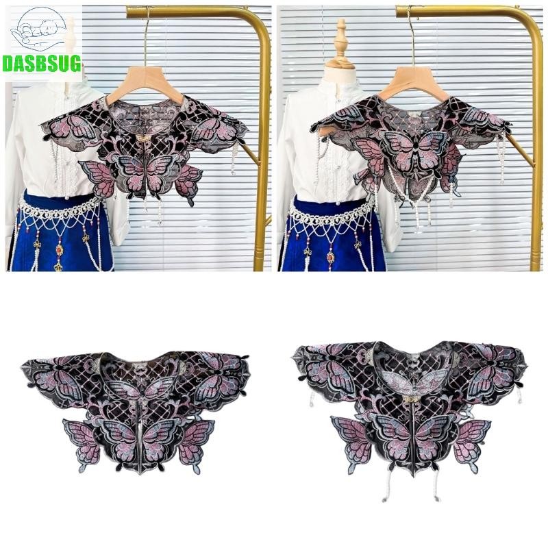 Dasbsug Cổ Giả Trang Trí Cổ Trang Phục Cổ Cổ Cổ Mặt Ngựa Váy Trang Trí