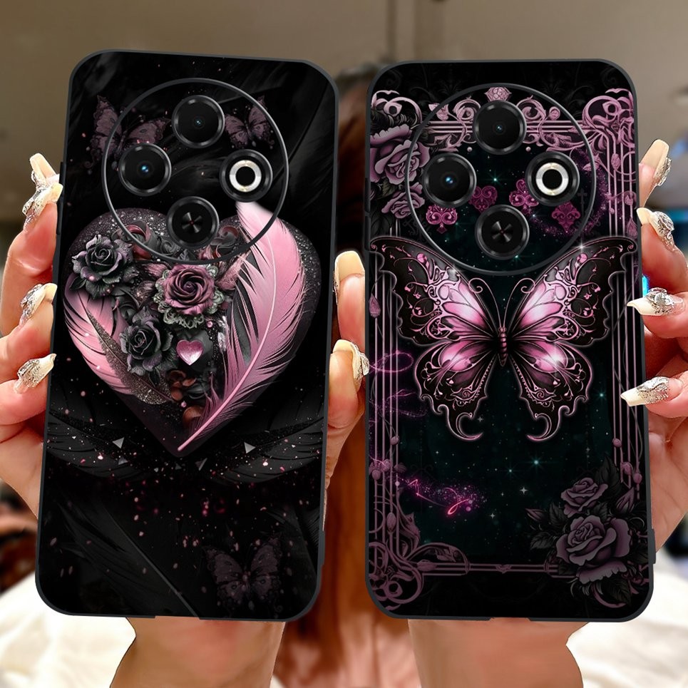 Ốp Điện Thoại Silicon Mềm Cho Tecno Spark 30c 4G 5G Vỏ Phong Cách Thoáng Mát Họa Tiết Rồng Hổ Spark30c kl5 kl5n Ốp Lưng