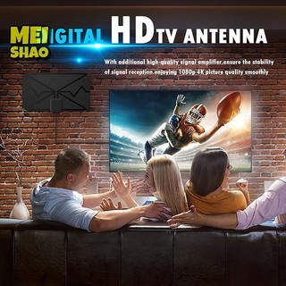 Ăng-ten TV thông minh MeiShao Ăng-ten TV kỹ thuật số 4K 25dB Kỹ thuật số DVB-T2 1080P Trên không có bộ khuếch đại tăng cường cho Motorhomes Thuyền cắm trại