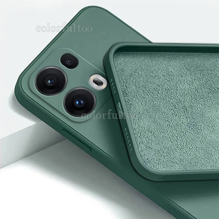Ốp điện thoại silicon lỏng hình vuông Oppo Reno 14 5G cho Oppo Reno 14 13 12 Pro 12F 13F 14F Reno13Pro 5G Vỏ điện thoại cặp đôi TPU mềm Bảo vệ Camera thời trang Ốp lưng chống sốc