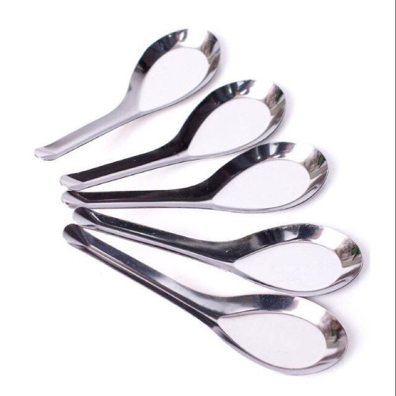 COMBO 10 Cái Thìa phở, thìa súp ăn cơm inox 304 xịn dày