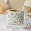 Túi trang điểm FAVORITEGOODS, Túi xách dung tích lớn Túi đựng mỹ phẩm, Dây rút di động Vintage Túi rửa hoa du lịch