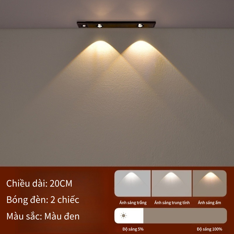 Đèn LED Trang Trí Điều Chỉnh Độ Sáng Đèn Cảm Biến Thông Minh Cơ Thể Người Đèn Thích Hợp Cho Tủ Quần Áo, Tủ Rượu