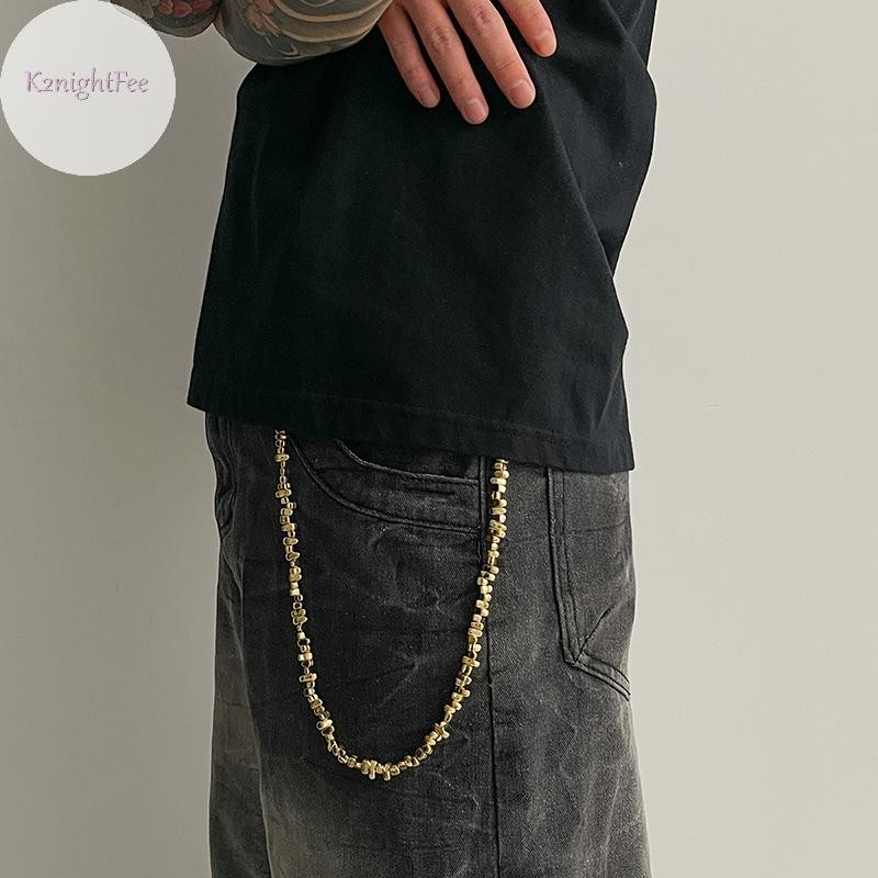 K2nightFee Vintage Punk Đính Hạt Quần Dây Xích Nam Thoáng Mát Đa Năng Quần Jean Dây Xích Goth Hip Hop Quần Dây Xích Phụ Kiện Quần Áo Quà Tặng VN