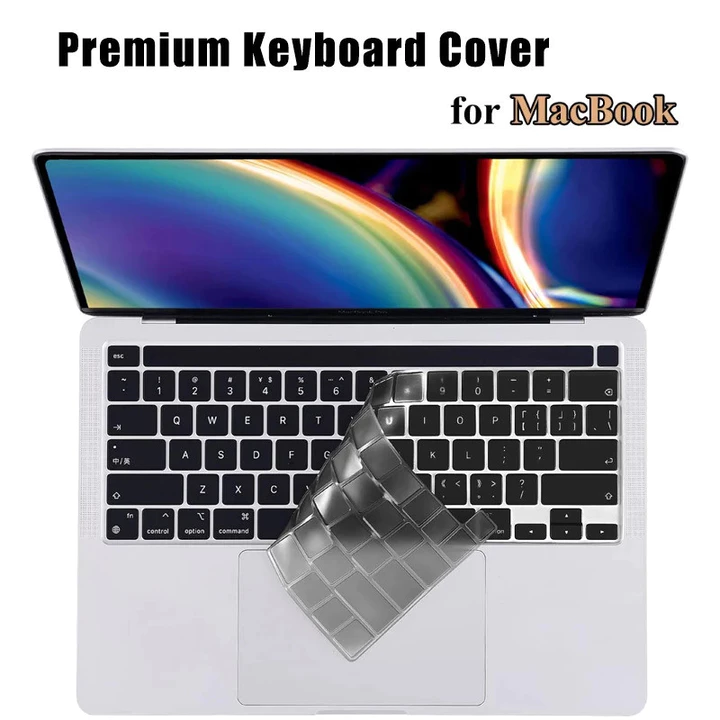 Bìa bàn phím siêu mỏng tương thích với MacBook Pro 13 inch 2023, M2 M1 2022-2020 A2338 A2289 A2251 & Pro 16 inch A2141 2019
