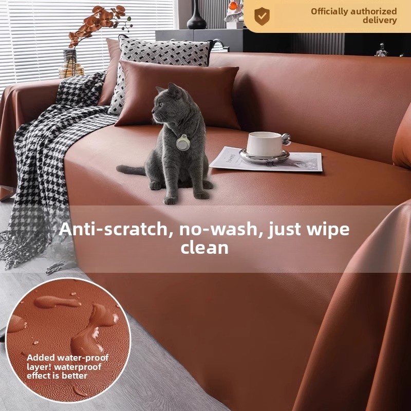 Vải bọc ghế sofa PU đa năng, khăn phủ toàn bộ, chống bụi, kèm đệm