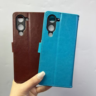 VIVO Y04 Y37C Y19 Y04 Y37C V2324 Y29S y19e Vỏ da silicon chống rơi chống cháy nổ cạnh mềm ví thẻ từ khóa tay cầm dây