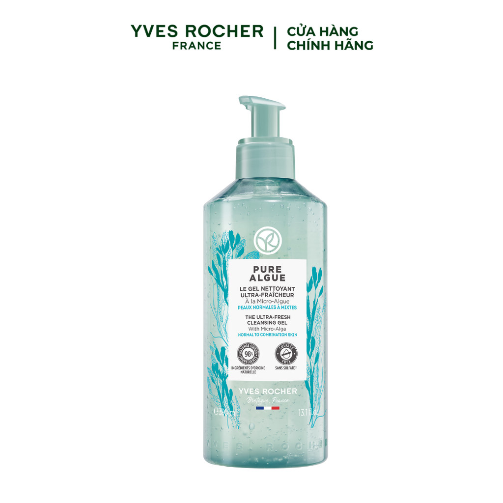 Ảnh Sữa rửa mặt dạng gel Yves Rocher Pure Algue Cleansing Gel (nhiều dung tích) 2