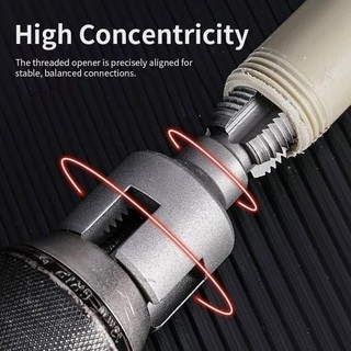 Tích hợp Công cụ ren ống bên trong và bên ngoài Công cụ cắt ren ống 2026 Công cụ làm ren PVC cho máy khoan điện Công cụ đọc lại ống nhựa hợp kim chính xác phù hợp dùng trong gia đình xưởng sửa chữa và mang theo tiện lợi