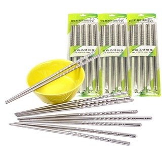 [Giá Xưởng] Đũa Inox Cao Cấp Đũa Gia Đình 5 Đôi / bộ