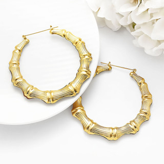 Hình Trái Tim Vòng Bông Tai Tre Thiết Kế Chung Vòng Tròn Tai Trang Sức Quà Tặng Cho Tiệc Du Lịch Trang Trí Đám Cưới