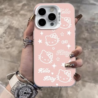 Ốp lưng iPhone hình Hello Kitty phủ kín, trong suốt chống sốc, fit iPhone X-XS/11-16/Pro/Max/Plus