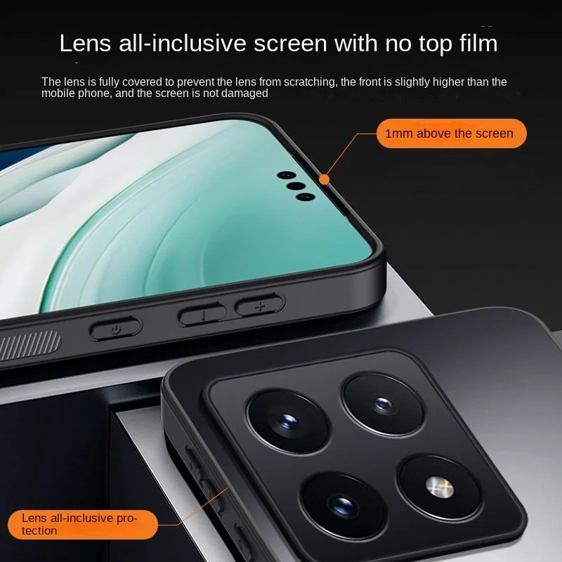 Dành Cho Xiaomi 14T / 14T Pro Vỏ Giáp Chống Sốc Mờ Cứng Ốp Lưng Bảo Vệ Camera