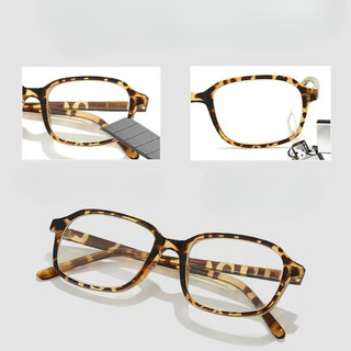 Kính đọc sách đơn giản độ phân giải cao pha lê tự nhiên kính độ phân giải cao cấp trung niên và người già kính đọc sách khung lớn kính cũ thời trang