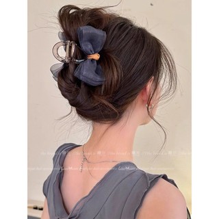 ☀Kẹp tóc nơ màu tương phản cảm giác cổ điển Kẹp Tóc Nữ sau đầu khí chất Kẹp Tóc kẹp cá mập mẫu mới 2025