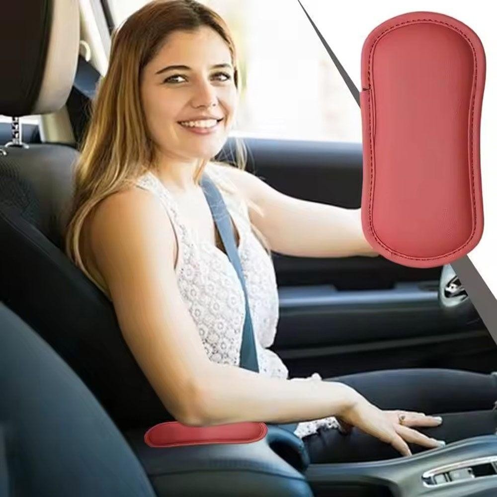 FANIELLAPOWELL Đệm tựa khuỷu tay ô tô, Đệm đầu gối ô tô đa chức năng bằng da PU, Phụ kiện đồ dùng nội thất ô tô Bảo vệ bảng điều khiển trung tâm tự động Miếng đệm chân cho xe du lịch RV