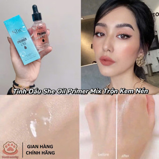 [ S.HE ] Tinh Dầu S.HE Oil Primer Mix Trộn Kem Nền 25ml Chuyên Dùng Pha Nền  Mỹ Phẩm Cosmetic