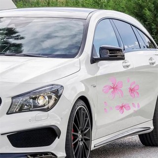Lookshow Dán Xe Ô Tô Tự Động Vinyl Decal Anh Đào Hồng Hoa Ốp Lưng Cửa Sổ Xe Tạo Kiểu Phụ Kiện E8S4