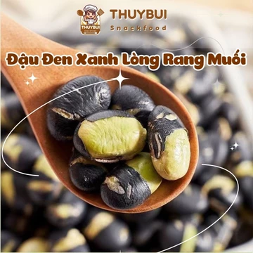 Đậu Đen Xanh Lòng Rang Muối Ăn Liền Organic, Hạt Đỗ Đen Rang Muối Ăn Kiêng Healthy