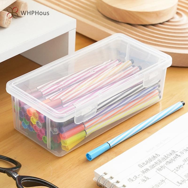 Streamers Mỹ Phẩm Hộp Trang Điểm Trong Suốt Hộp Đựng Bút Chì Kem Nền Phấn Mắt Bàn Chải Giá Đỡ Để Bàn Văn Phòng Phẩm Lưu Trữ Người Tổ Chức Mới