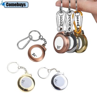 Com * 2M Băng đo có thể thu vào Thước đo băng Mini có móc khóa cho nam giới Cha