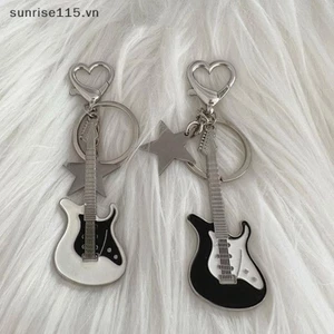 Srvn Y2k Guitar Trái Tim Tình Yêu Ngôi Sao Móc Chìa Khóa Cho Nữ Ngọt Ngào Thoáng Mát Xu Hướng Thời Trang Mặt Dây Chuyền Vintage Thẩm Mỹ Phụ Kiện Quà Tặng Mới.