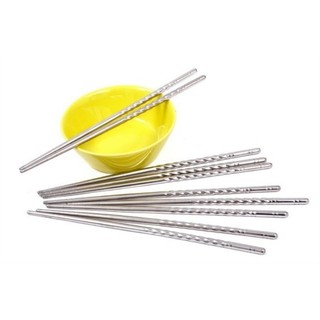 BỘ ĐŨA INOX CAO CẤP - VỈ 5 ĐÔI - Phương Trang