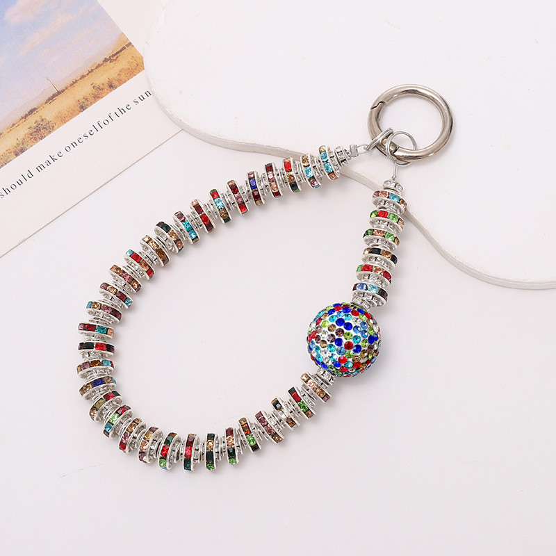 Thời trang sang trọng điện thoại hạt thủ công, mặt kim cương giả, trang sức, cho tất cả mẫu vỏ, dây treo di động, dây đeo cổ tay nữ, quà tặng