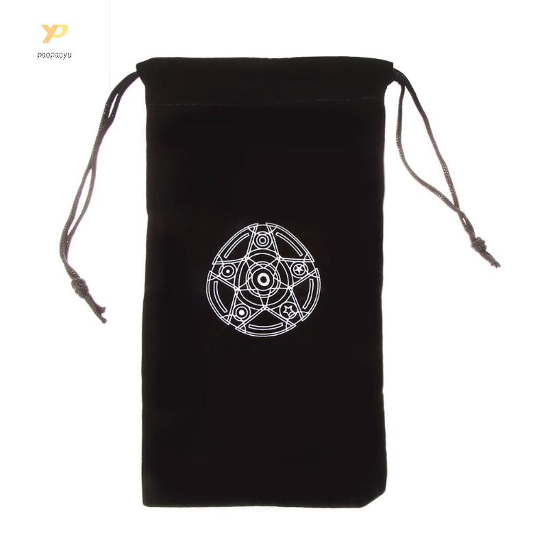 Ppy 1 Túi Nhung Tarot Lưu Trữ Altar Hộp Tarot Giai Đoạn Mặt Trăng Tarot Thẻ Bói Toán Túi Ban Trò Chơi Dây Rút Gói