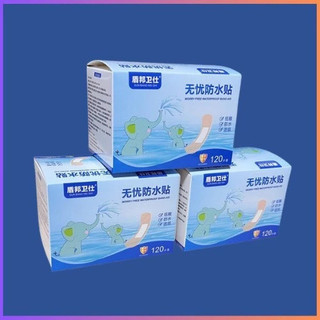 Băng keo cá nhân hộp 120 miếng – Dạng miếng rời tiện dụng, màng dán mỏng, dùng mọi lúc cần