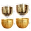 TOPTOOLCX 1 Xi lanh gạo Baifu, 4,5-7cm Thu hút sự giàu có bằng đồng thau nguyên chất Cornucopia, Bề mặt nhỏ bền bỉ được đánh bóng Baifu Jar Cup Phụ kiện trang trí nhà cửa