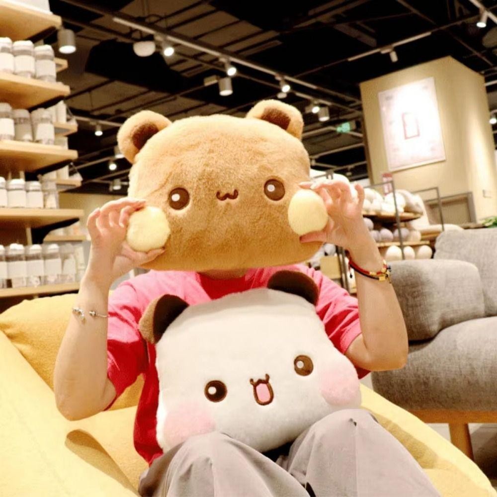 38cm Biểu Hiện Dễ Thương Gói Búp Bê Bubu Dudu Đồ Chơi Sang Trọng, Yier Gấu Trúc Đầu Lớn Búp Bê Mềm Nhồi Bông Trang Trí Đồ Chơi Trẻ Em
