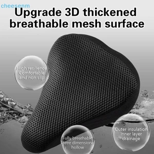 Cheenm 3D Cover Mềm Xe Đạp Ghế Đi Xe Đạp Silicon Đệm Ngồi Xe Đạp Thoáng Khí Thoải Mái VN