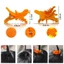 AFTEROF 10 Cái Perm Kẹp Tóc, S / L Kẹp Tạo Kiểu Có Thể Tái Sử Dụng, Con Lăn Tóc Uốn Thợ Cắt Tóc Móc Vòng Nam