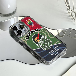 Ốp điện thoại ngụy trang cá nhân cho iPhone 16 / 15 / 14 / 13 / 12 / 11 / PRO MAX / MINI / PLUS / X / XR gương chống rơi và chống sốc Vỏ bảo vệ lỗ lớn