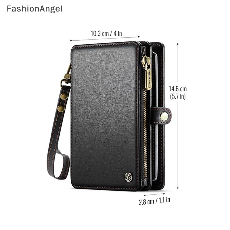Túi đựng ví đựng hộ chiếu FashionAngel có 11 khe cắm thẻ và hộp đựng hộ chiếu Solt Cash Solt Túi dây kéo, dây đeo cổ tay chặn RFID VN